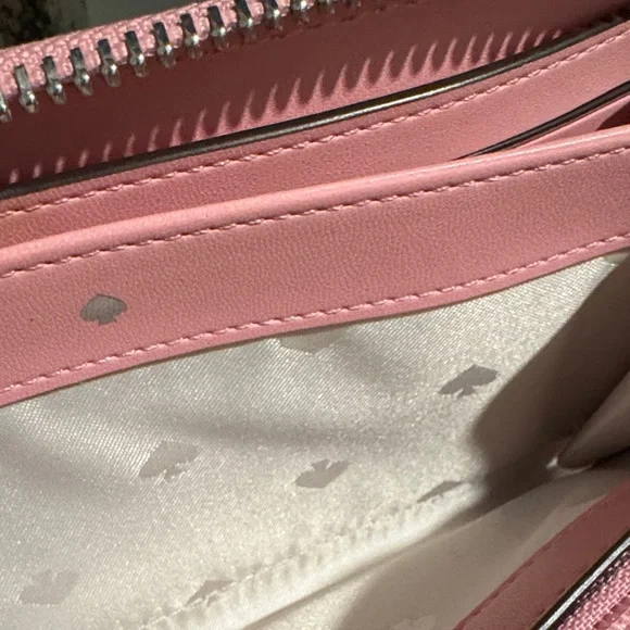 Kate Spade Pink Zip-Around Long Wallet - Picture 4 of 6